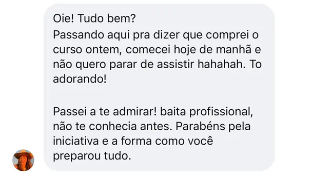 Depoimento de aluna